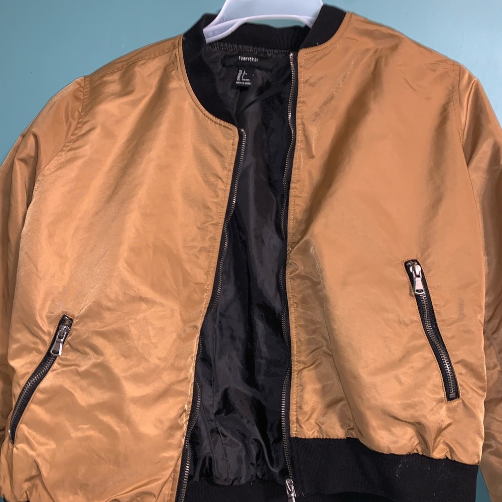 Brown Forever 21 puffer jacket